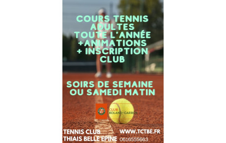COURS POUR ADULTES 2024-25